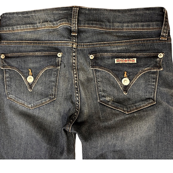 HUDSON JEANS Ginny Straight w/ Cuff Point Break Color Size 28/ US 6 - Picture 11 of 12